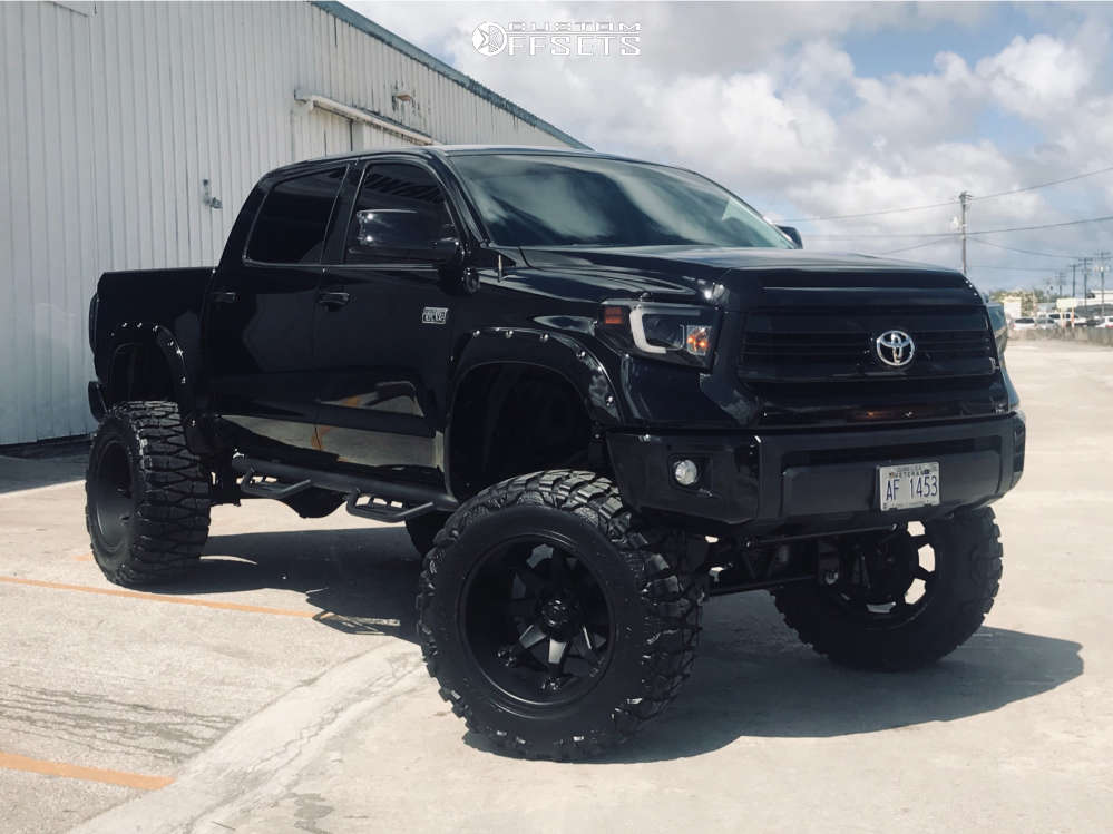 2017 Toyota Tundra with 22x14 -76 Fuel Octane and 40/15.5R22 Nitto Mud  Grappler and Suspension Lift 12" | Custom Offsets