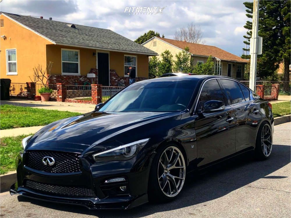 2015 INFINITI Q50 Premium with 19x10.5 ESR Rf2 and Delinte 235x35 on  Coilovers | 725274 | Fitment Industries