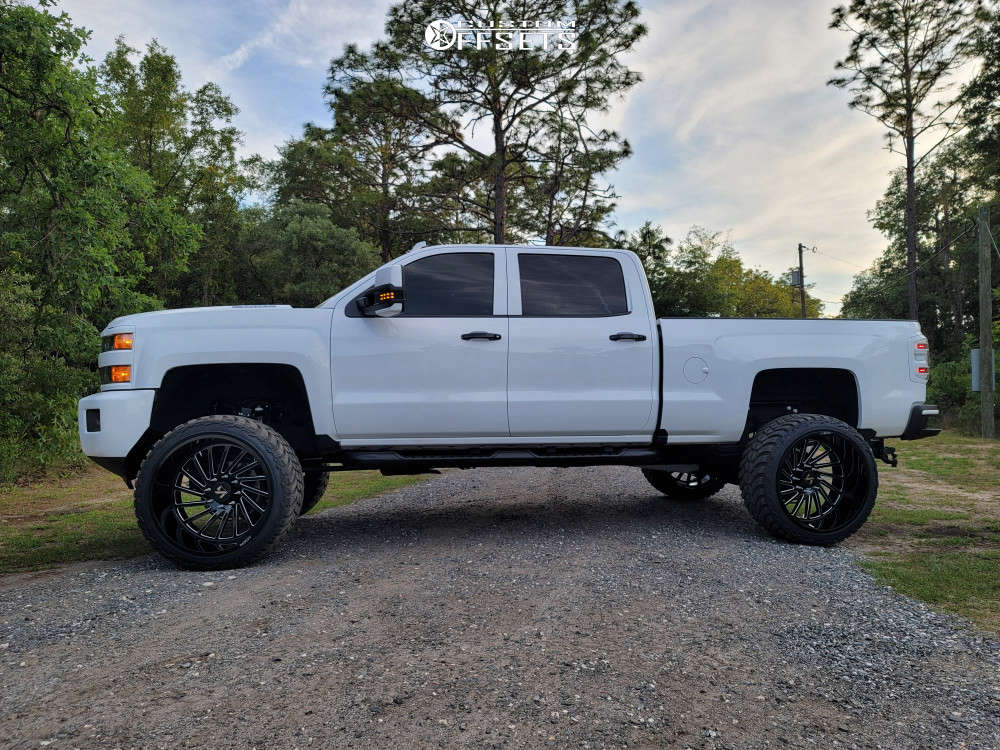 2019 Chevrolet Silverado 2500 HD with 26x14 -81 ARKON OFF-ROAD Caesar and  37/13.5R26 AMP Mud Terrain Attack MT A and Suspension Lift 6.5" | Custom  Offsets