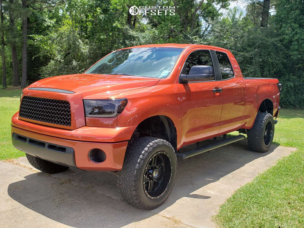 2007 Toyota Tundra with 20x10 -24 XF Offroad Xf-214 and 305/55R20  BFGoodrich All Terrain Ta Ko2 and Suspension Lift 6" | Custom Offsets