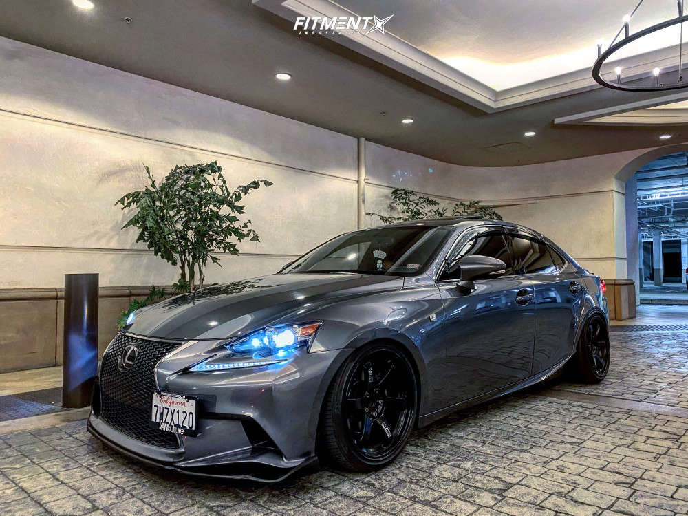 2014 Lexus IS250 F Sport with 18x9.5 Rays Engineering Te37 and Lionhart  225x40 on Lowering Springs | 939207 | Fitment Industries