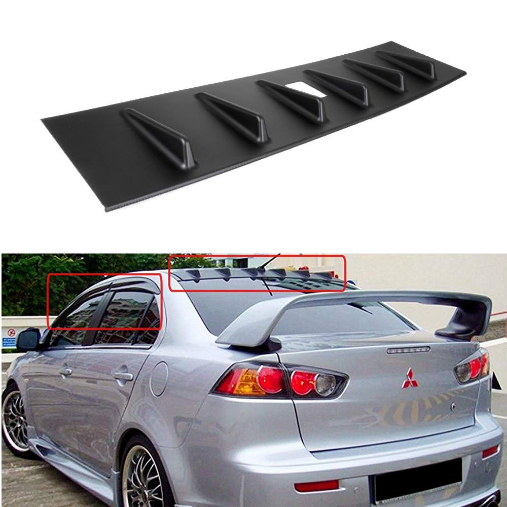 OCPTY Exterior Accessories Rear Trunk Spoiler Wing ABS compatible with for Mitsubishi  Lancer 2008-2017