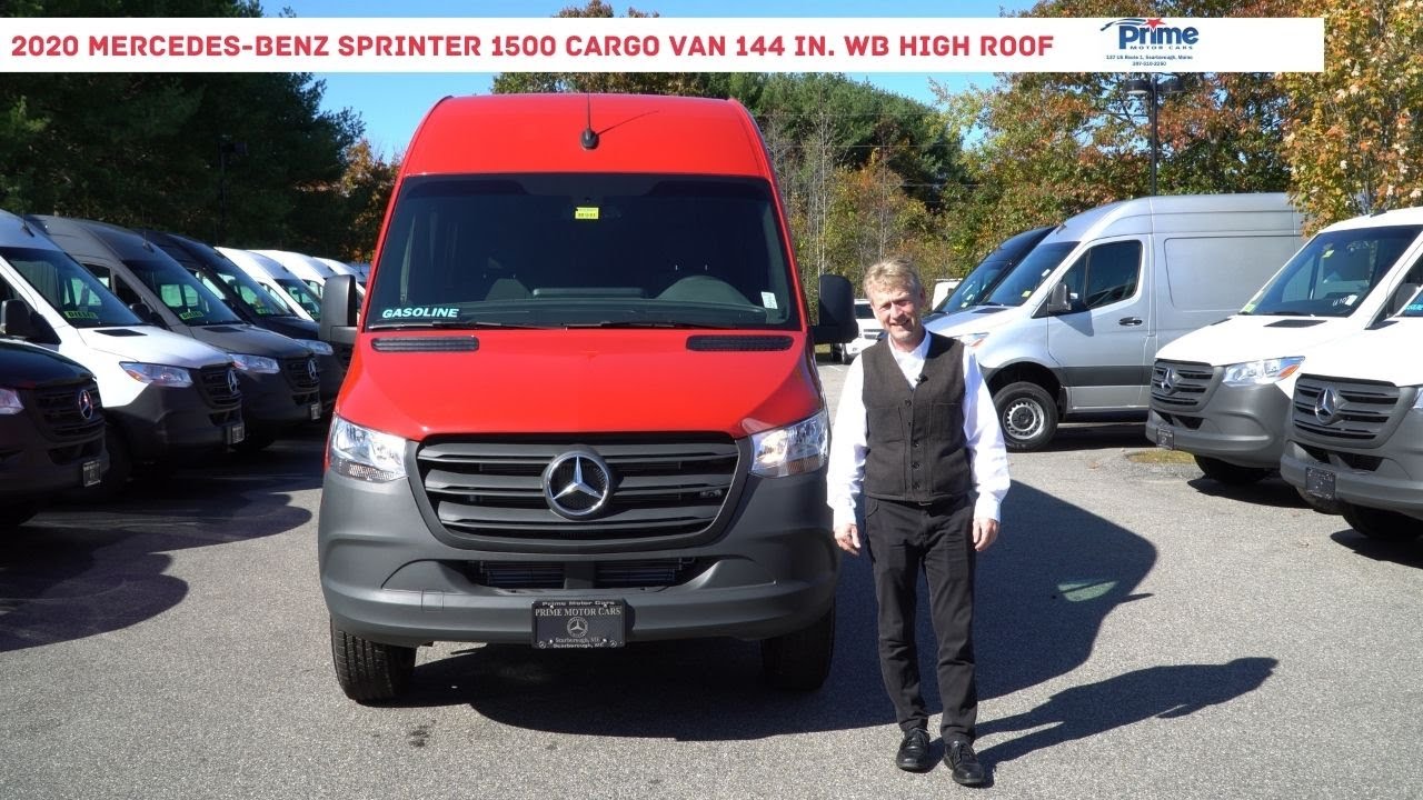 2020 Mercedes-Benz Sprinter 1500 Cargo Van 144 in. WB High Roof- Video tour  with Roger - YouTube