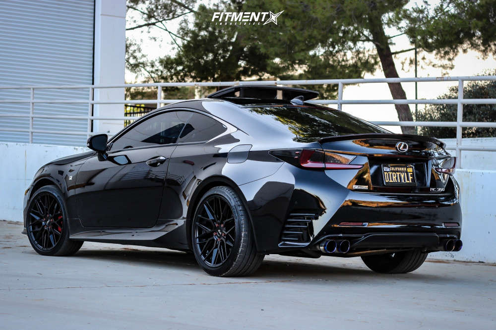 2017 Lexus RC350 F Sport with 19x8.5 Niche Gamma and Michelin 235x35 on  Lowering Springs | 1223877 | Fitment Industries