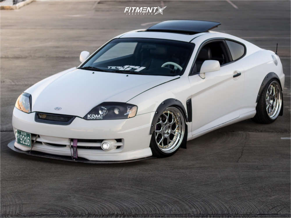 2003 Hyundai Tiburon GT with 18x9.5 Aodhan Ds01 and Hankook 245x35 on  Coilovers | 600954 | Fitment Industries