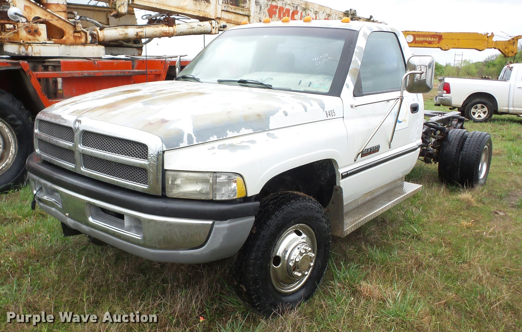 1997 Dodge Ram 3500 pickup truck cab and chassis in Pryor, OK | Item BZ9706  sold | Purple Wave