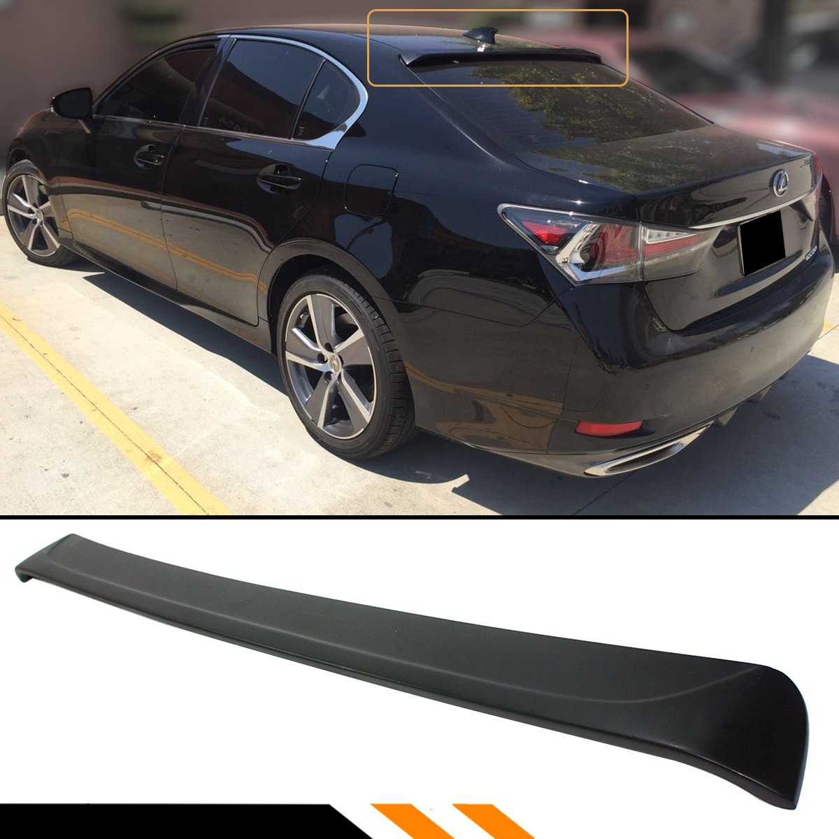 Amazon.com: Cuztom Tuning Fits for 2016-2018 Lexus GS200T GS350 GS450H GSF  WA Style Rear Window Roof Spoiler Wing : Automotive