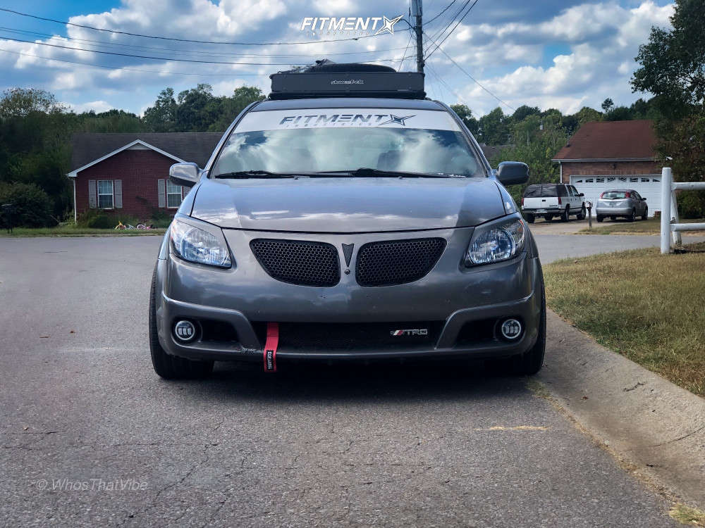 2007 Pontiac Vibe Base with 17x8 Enkei T6s and Hankook 245x40 on Lowering  Springs | 820461 | Fitment Industries