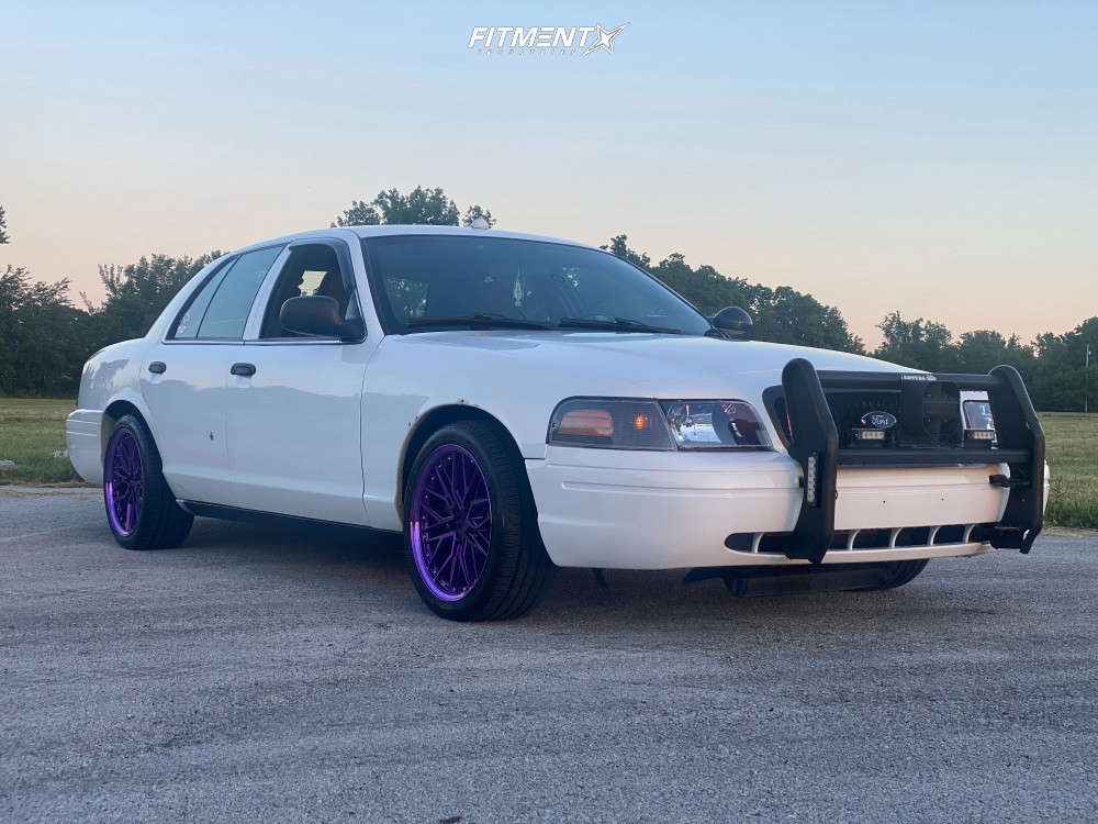 2011 Ford Crown Victoria Police Interceptor with 18x8.5 XXR 571 and Nankang  245x40 on Lowering Springs | 1751244 | Fitment Industries