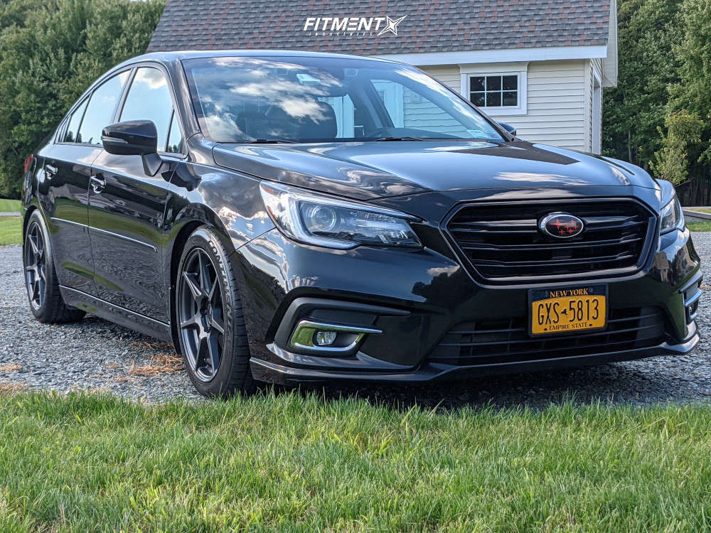 2019 Subaru Legacy 3.6R Limited with 18x8.5 Enkei Tfr and Continental  245x45 on Coilovers | 1869120 | Fitment Industries