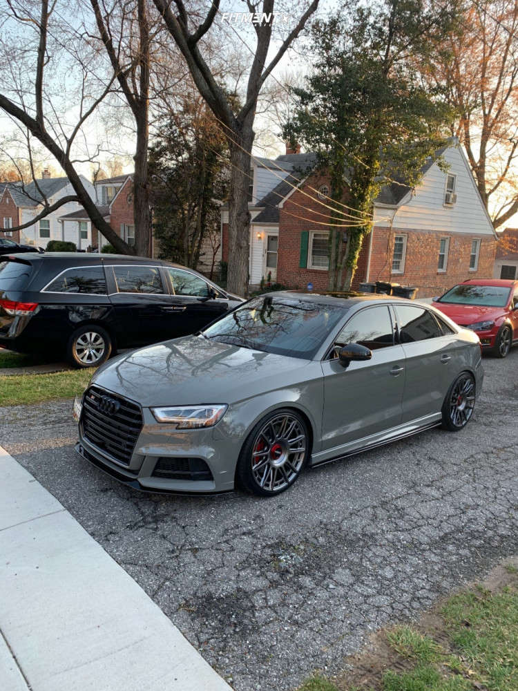 2020 Audi S3 Premium with 19x8.5 Rotiform Ozr and Ironman 235x35 on  Lowering Springs | 1608935 | Fitment Industries
