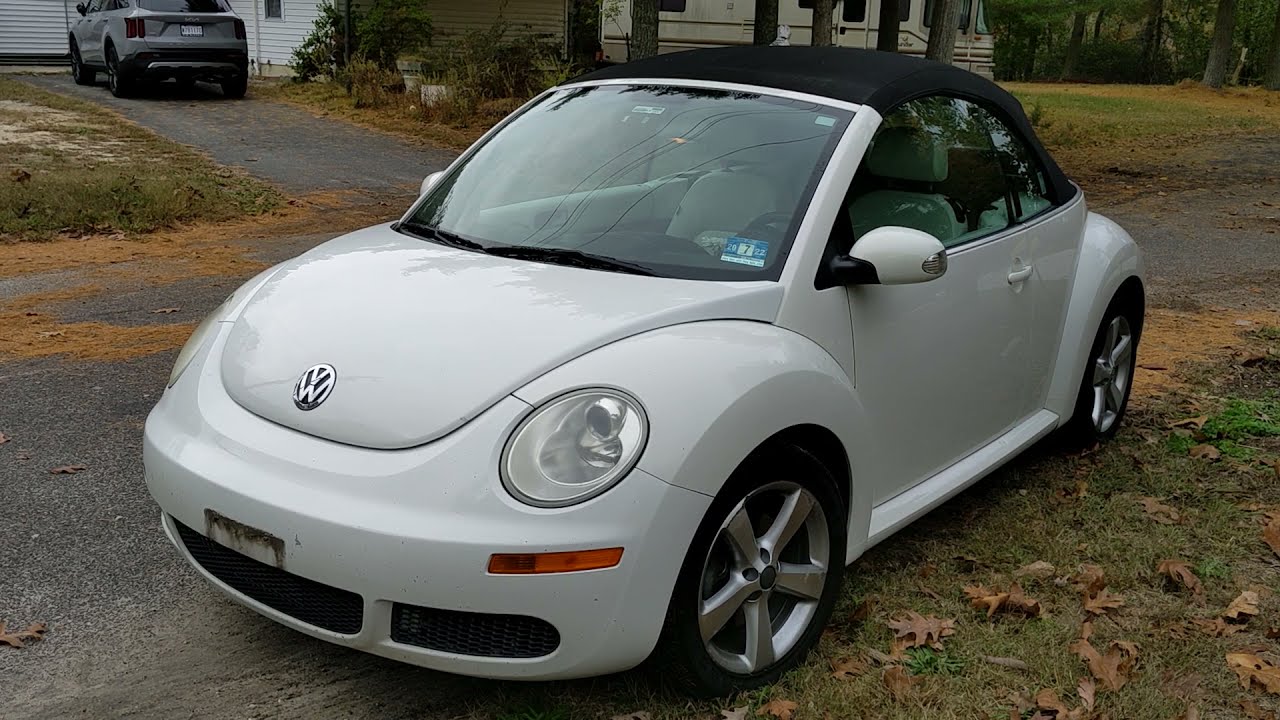 We look at a 2007 VW Beetle convertible- What do you look at during a  vehicle inspection? - YouTube