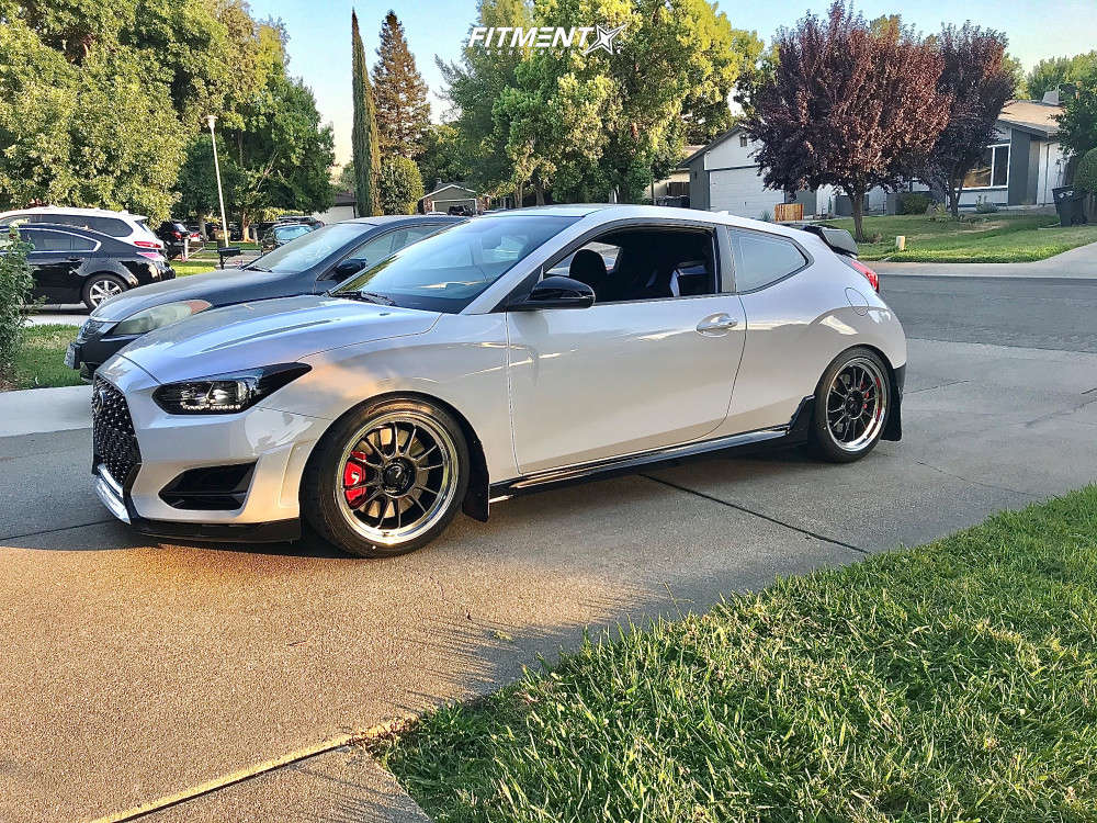 2020 Hyundai Veloster N Base with 18x8.5 Konig Hypergram and Firestone  235x40 on Lowering Springs | 1183673 | Fitment Industries