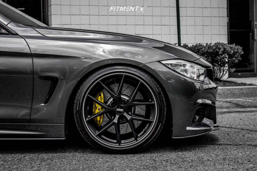 2016 BMW 428i XDrive Gran Coupe Base with 19x8.5 BBS Ci-r and Bridgestone  225x40 on Coilovers | 611560 | Fitment Industries