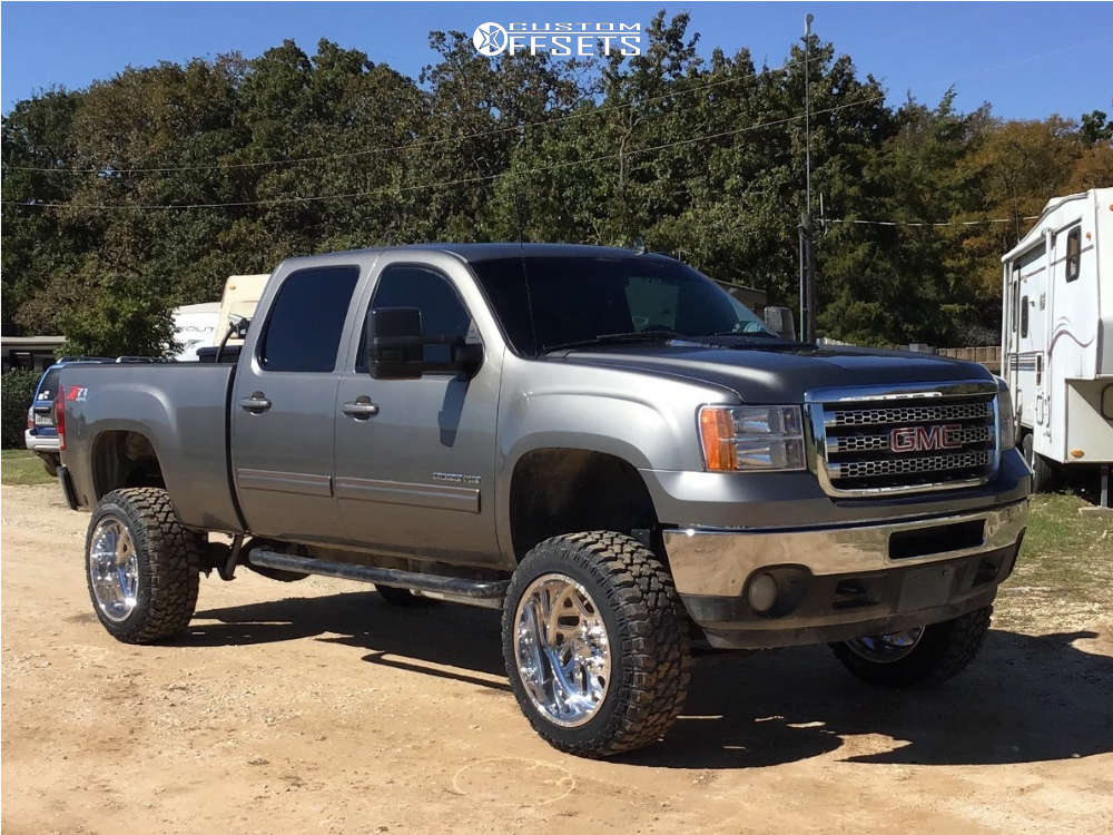 2012 GMC Sierra 3500 HD with 22x12 -40 American Force Rook Ss and  35/12.5R22 Fury Offroad Country Hunter MTII and Suspension Lift 7.5" |  Custom Offsets