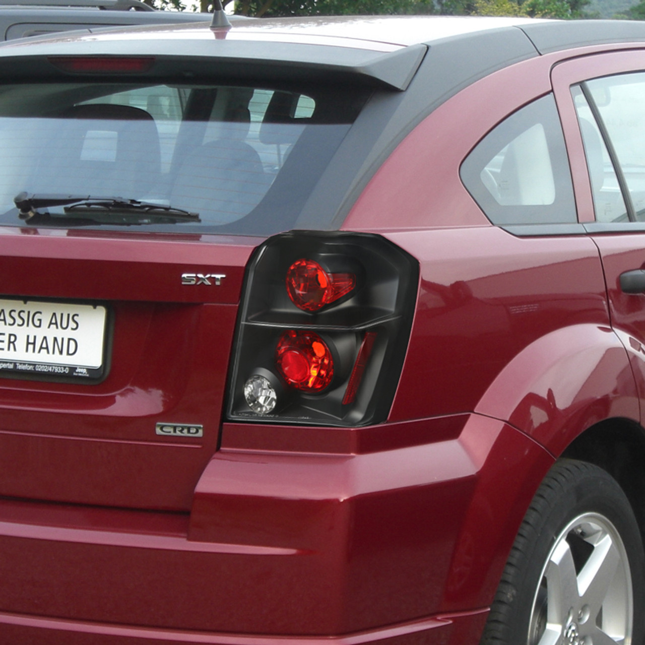 2007-2012 Dodge Caliber Tail Lights (Matte Black Housing/Clear Lens) -  Spec-D Tuning