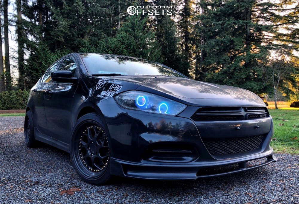 2014 Dodge Dart with 18x8.5 35 Aodhan Ds01 and 225/40R18 Toyo Tires Proxes  4 Plus and Stock | Custom Offsets