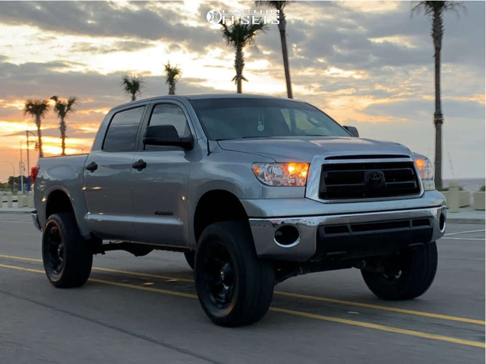 2011 Toyota Tundra with 20x9 1 Fuel Vapor and 35/12.5R20 Nitto Trail  Grappler and Suspension Lift 6" | Custom Offsets
