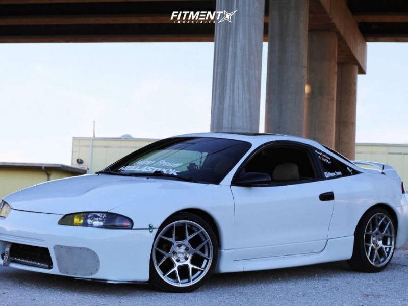 1998 Mitsubishi Eclipse RS with 18x8.5 American Racing Ar913 and Westlake  215x40 on Coilovers | 715063 | Fitment Industries
