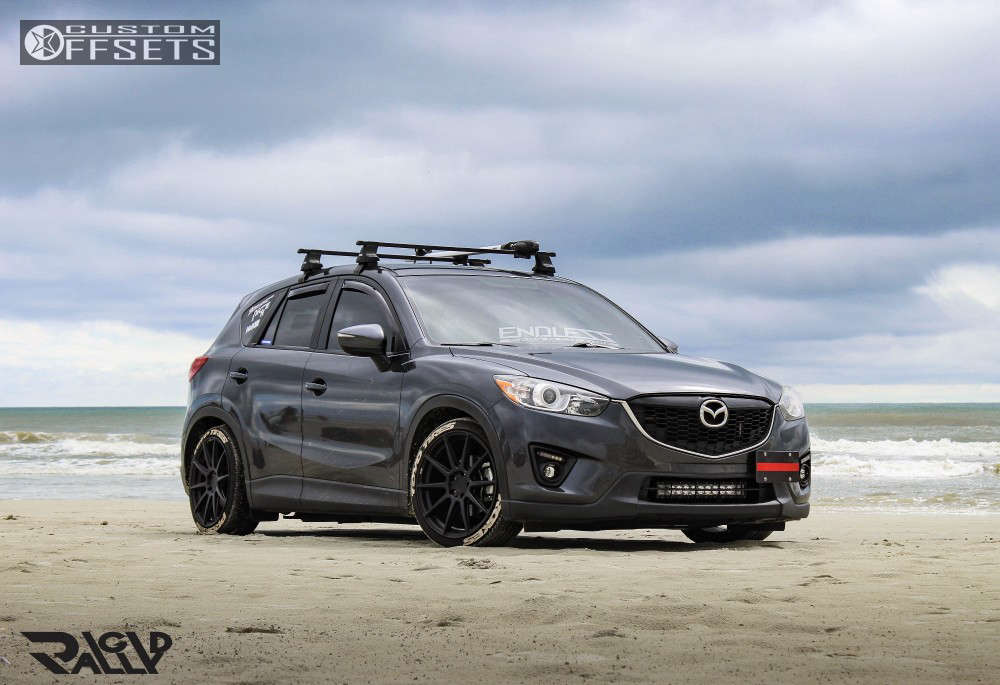 2015 Mazda CX-5 with 19x8.5 40 Niche Essen and 225/40R19 Toyo Tires Proxes  4 Plus and Lowering Springs | Custom Offsets