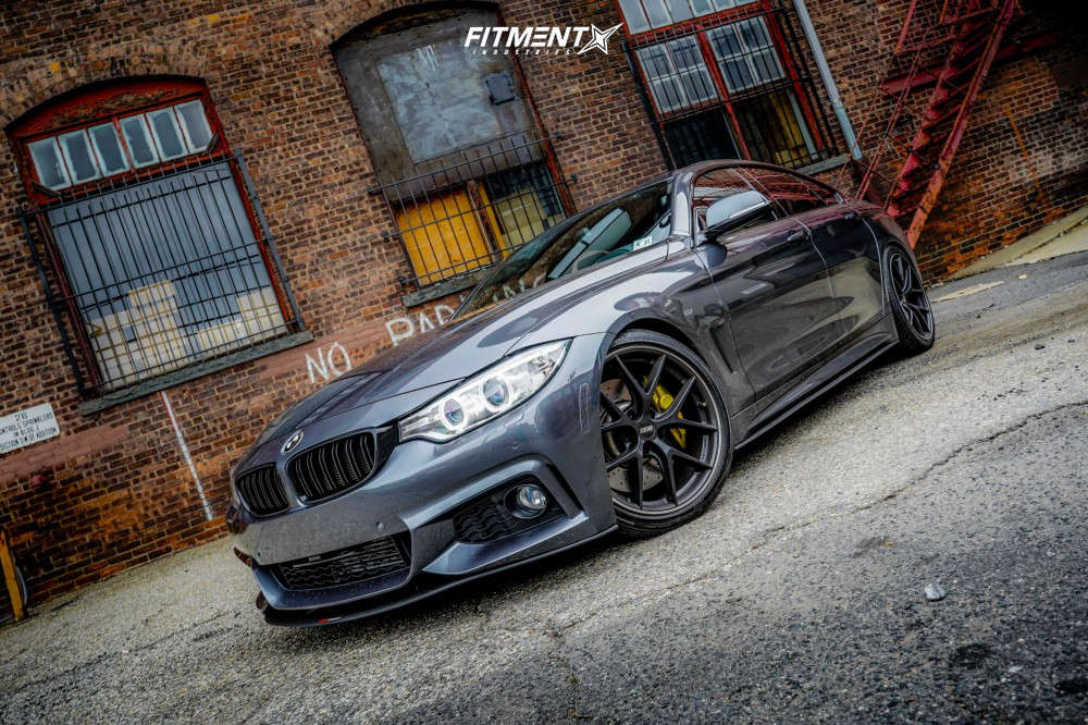 2016 BMW 435i XDrive Gran Coupe Base with 19x8.5 BBS Ci-r and Bridgestone  225x40 on Coilovers | 614100 | Fitment Industries