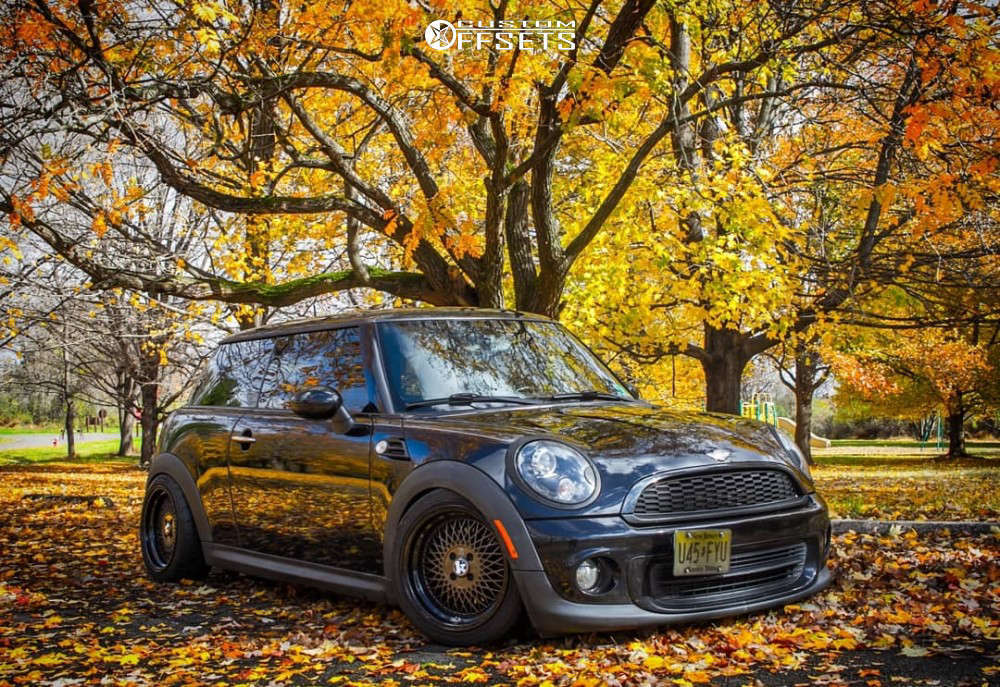 2012 Mini Cooper with 16x8 15 Klutch Sl1 and 205/45R16 Firestone Firehawk  Indy 500 and Coilovers | Custom Offsets