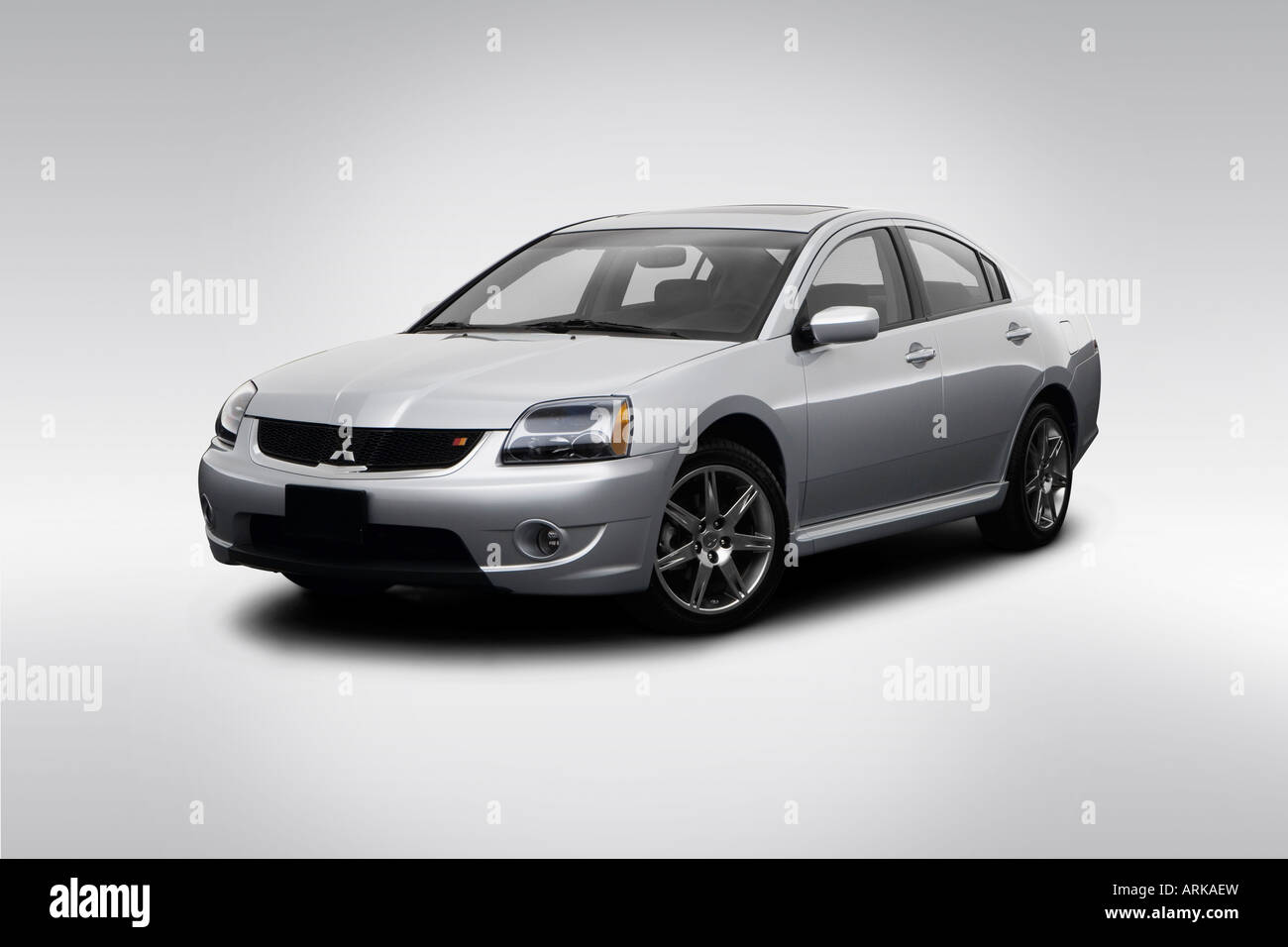 2008 Mitsubishi Galant Ralliart in Silver - Front angle view Stock Photo -  Alamy