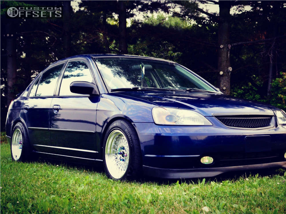2003 Honda Civic with 15x8 20 JNC Jnc031 and 205/55R15 Kumho Ecsta and  Coilovers | Custom Offsets
