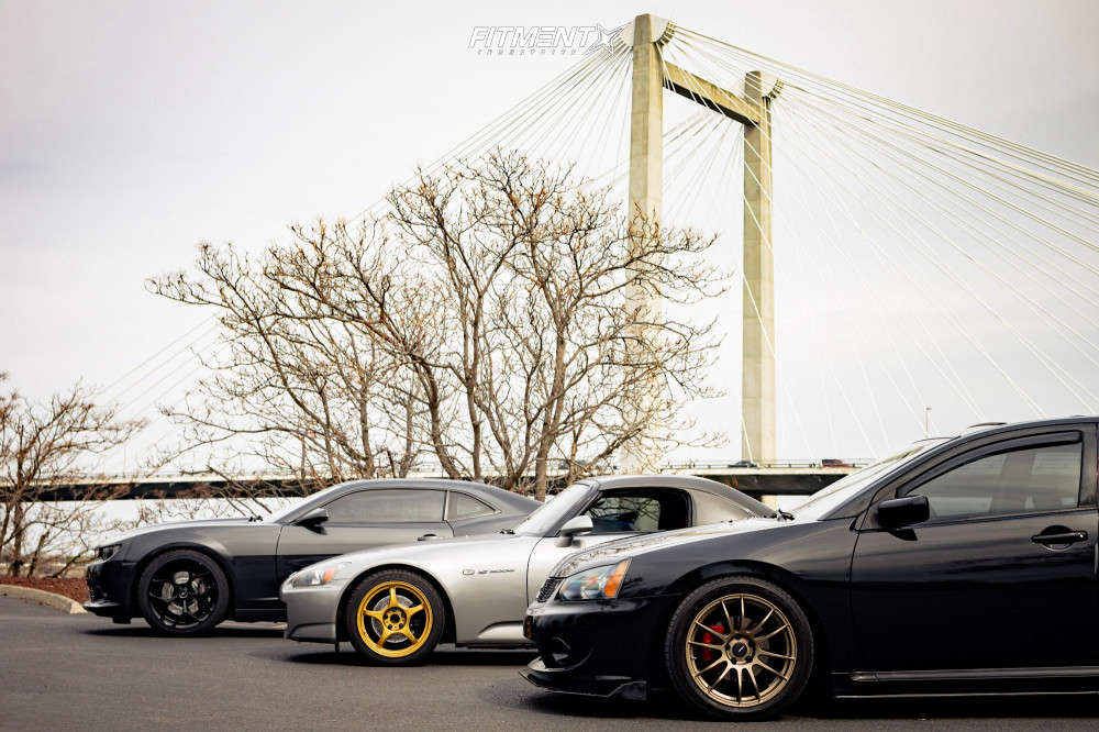 2007 Mitsubishi Galant Ralliart with 18x8 AVID1 AV20 and Goodyear 235x45 on  Coilovers | 1617035 | Fitment Industries