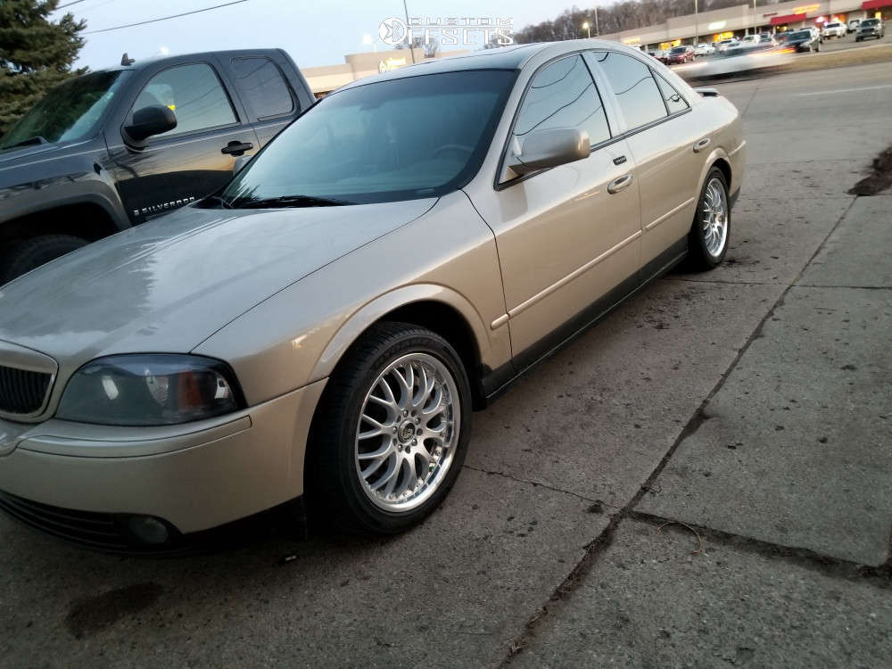 2005 Lincoln LS with 18x8.5 44 BBS Rsgt and 275/45R18 Mickey Thompson  Street Comp and Lowering Springs | Custom Offsets