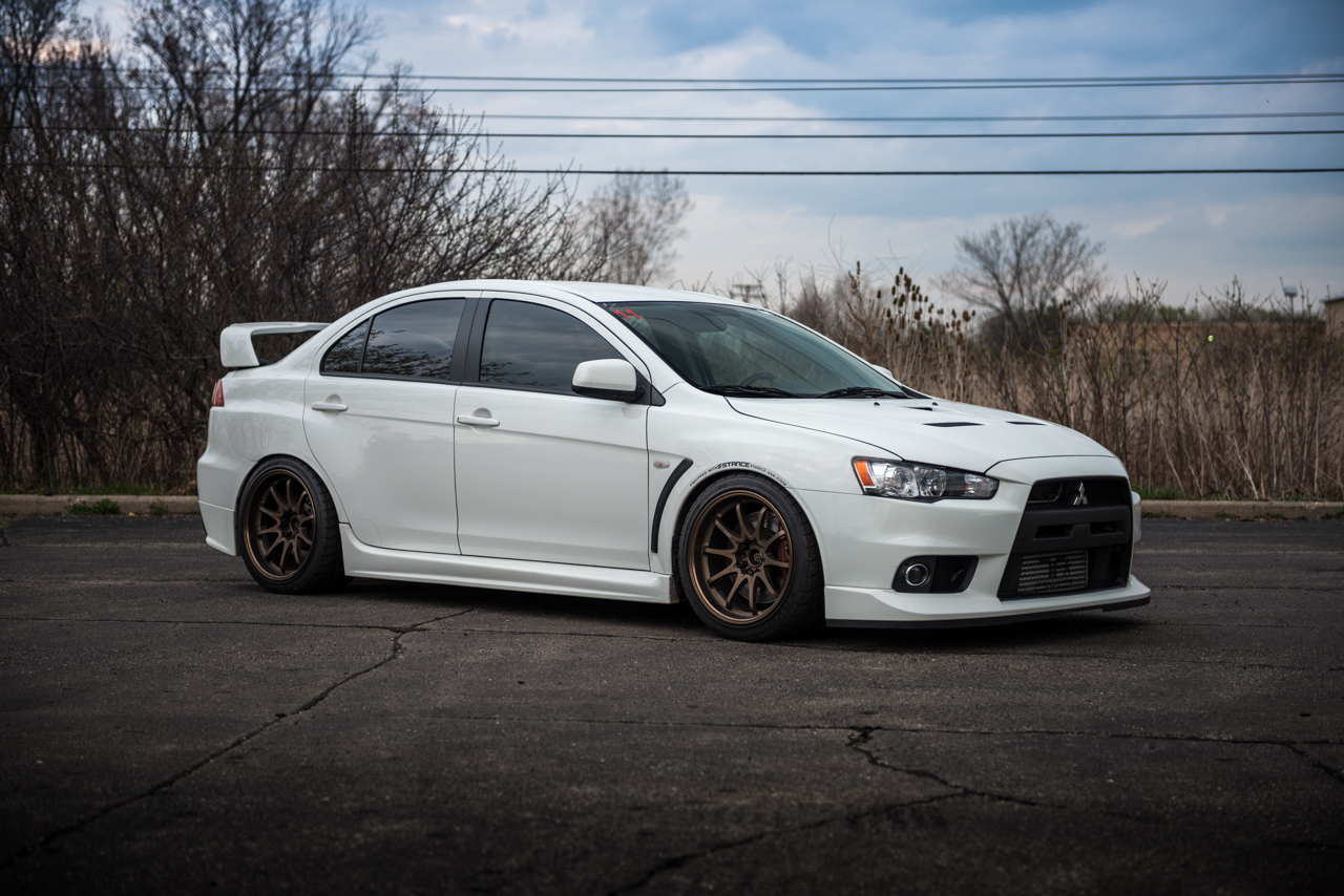 SOLD*** 2008 White Mitsubishi Lancer Evolution X GSR with SSS Package - TF  Works / Touge Factory