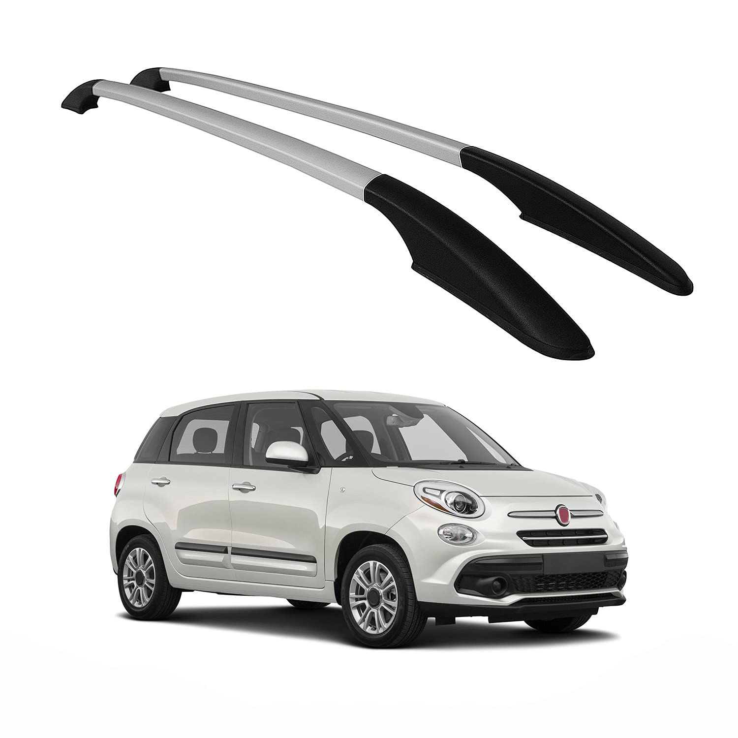 OMAC Car Accessories Roof Rack Side Rails Car Rooftop Compatible with Fiat  500L 2014-2020