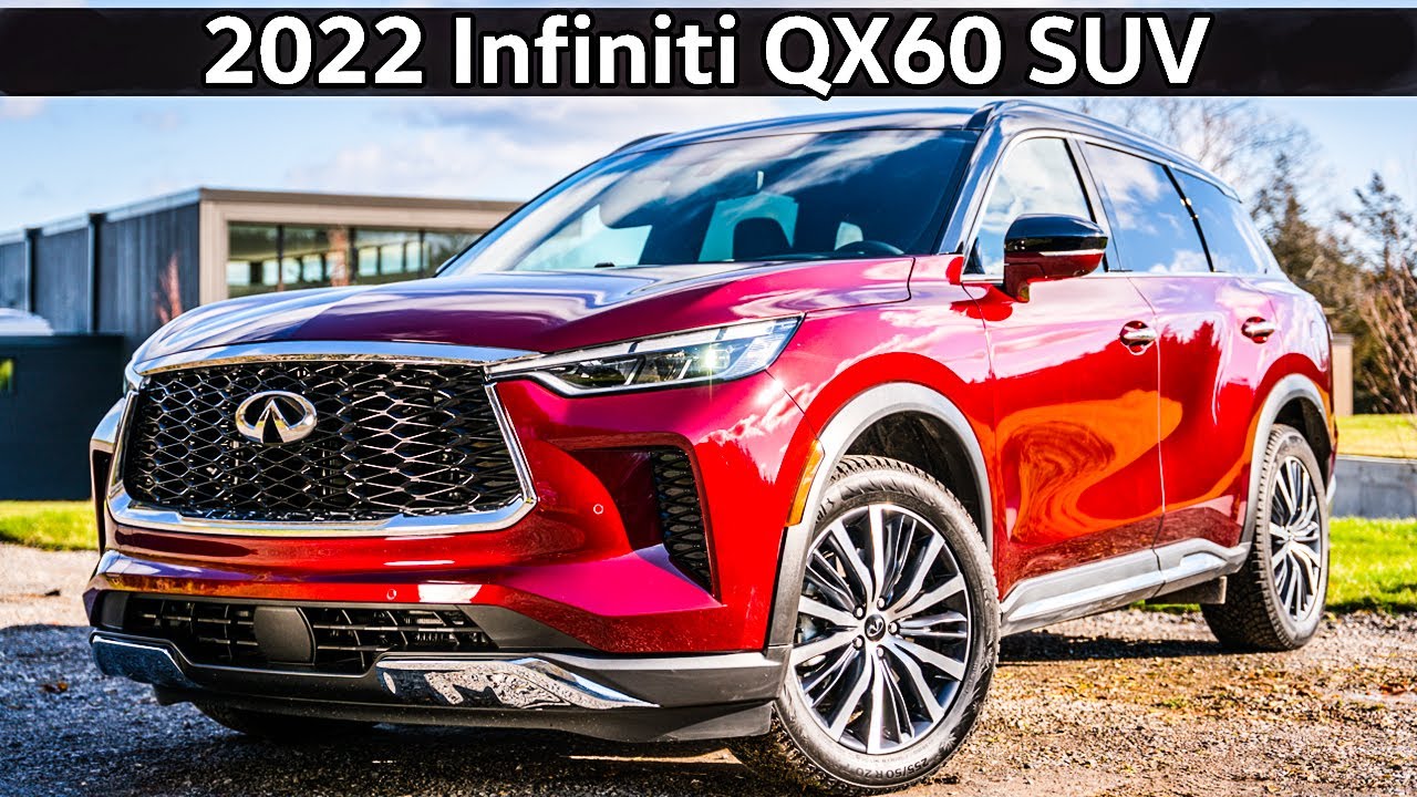 2022 Infiniti QX60 SUV in Deep Bordeaux Overview - YouTube