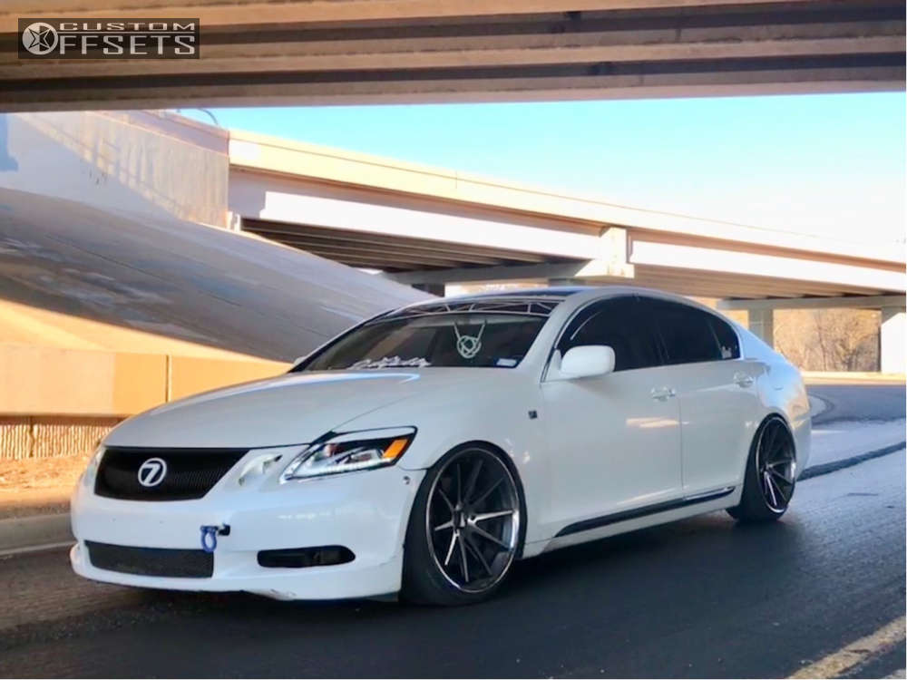 2010 Lexus GS350 with 20x10 40 Rohana Rc10 and 225/35R20 Vercelli 3000 and  Coilovers | Custom Offsets