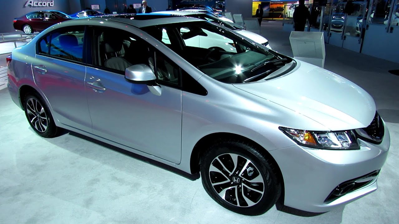 2013 Honda Civic EX-L Navi - Exterior and Interior Walkaround - 2013  Detroit Auto Show - YouTube
