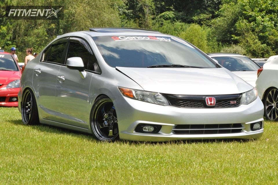 2012 Honda Civic Si with 17x9 JNC Jnc034 and Nankang 215x40 on Coilovers |  272100 | Fitment Industries