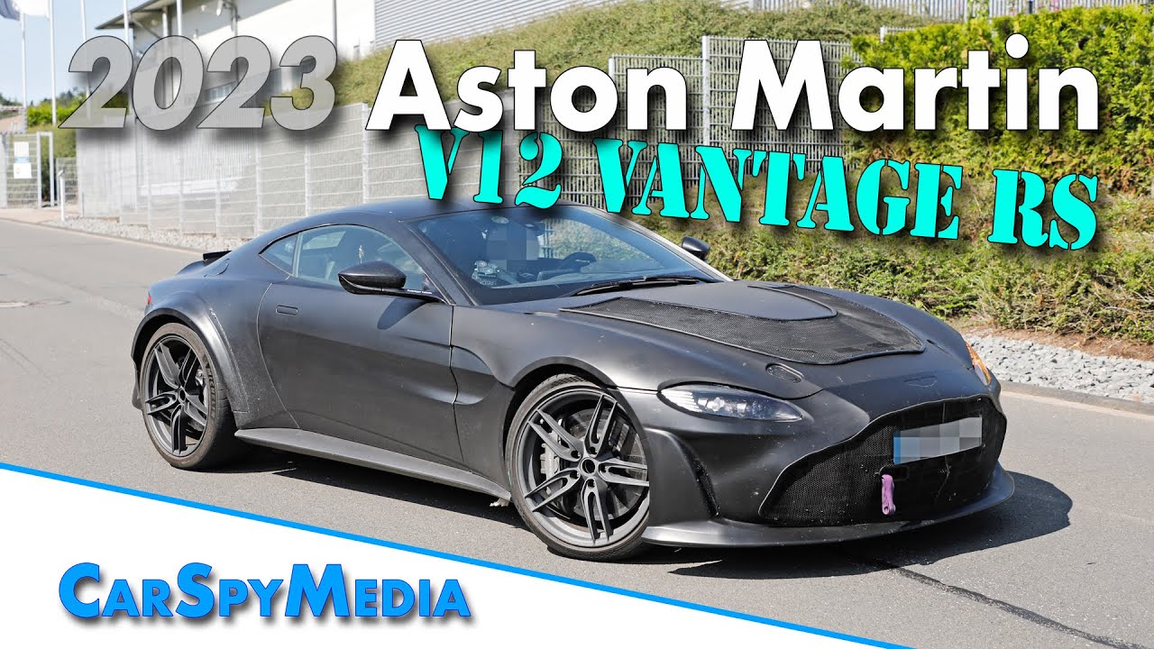 2023 Aston Martin V12 Vantage RS prototype spied testing at the Nürburgring  - YouTube