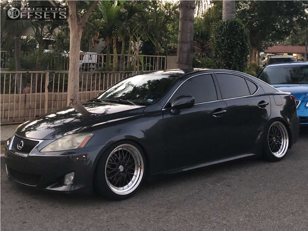 2006 Lexus IS250 with 18x9.5 35 ESR SR05 and 225/40R18 Federal Ss535 and  Coilovers | Custom Offsets
