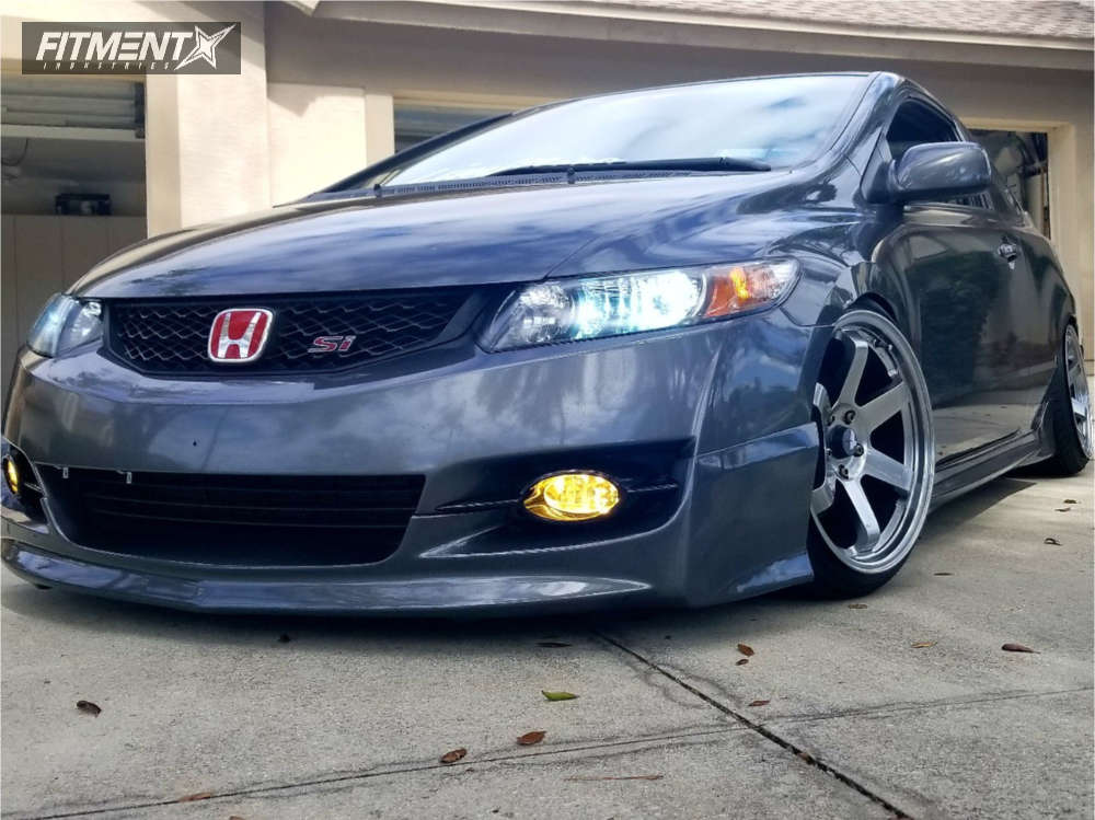 2011 Honda Civic Si 2dr Coupe (2.0L 4cyl 6M) with 18x9.5 AVID1 AV6 and  Nankang 215x35 on Coilovers | 374430 | Fitment Industries